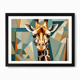 Cubism Giraffe Art Print