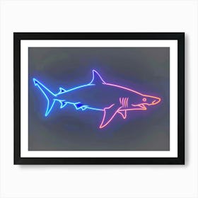 Aqua Hammerhead Shark 4 Art Print