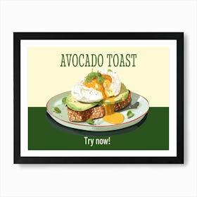 Avocado Toast 1 Affiche