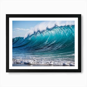 Abstract Ocean Scene At A Tropical Glacier Under Bright Daylight Nature Inspired Ripples Forming In (1) 2 Art Print