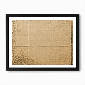 Vintage Inspired Closeup Of A Cardboard Greeting Card Surface Imprinted With A Retro Grunge Pattern 2 1 Art Print