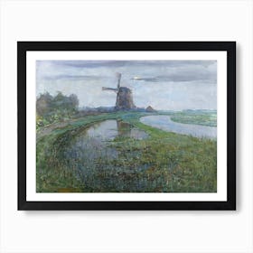 Oostzijdse Mill Along The River Gein By Moonlight (1903), Piet Mondrian Art Print