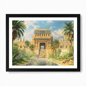 Egyptian Temple Art Print