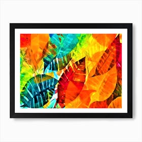 Autumn Is Here - Colorful Leaves Art Print