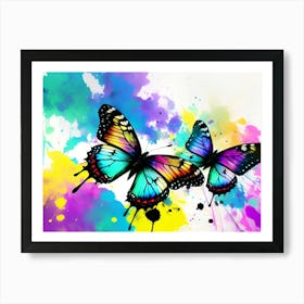 Colorful Butterflies 134 Art Print