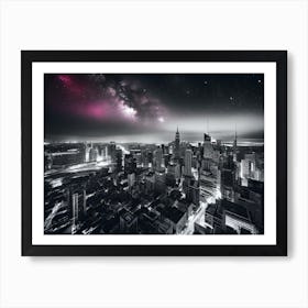 Night In New York City Art Print