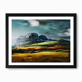 Landscape With Mountains 2 Art Print