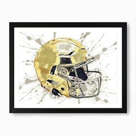 Notre Dame Fighting Irish NCAA Helmet Poster 1 Art Print