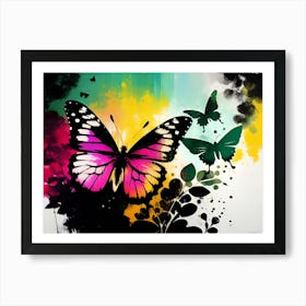 Butterfly Painting 83 Art Print