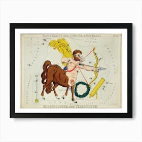 Sagittarius, Sidney Hall Art Print