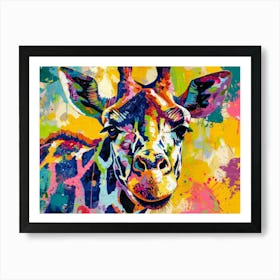 Giraffe Painting 1 Art Print