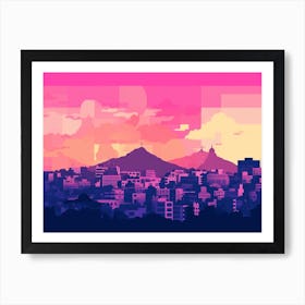 Athens Skyline 3 Art Print