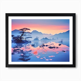 Sunrise On The Lake Art Print