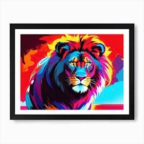 Lion Painting 29 Art Print