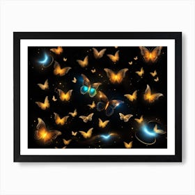 Butterflies In The Sky 9 Art Print