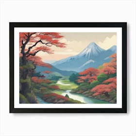 Japanese Landscape Japan Travel Nature Art Art Print