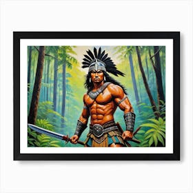 Mayan Warrior Affiche