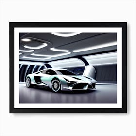 Futuristic Sports Car 9 Art Print