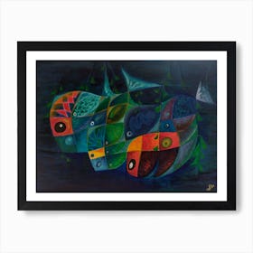 Living Room Art, Shoal Of Fish Art Print