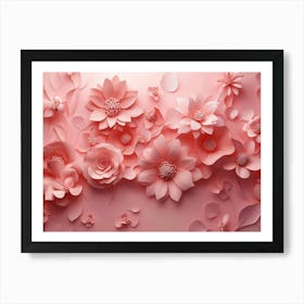 Paper Flowers 90 Art Print