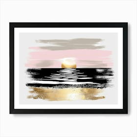 Sunset On The Beach 24 Art Print