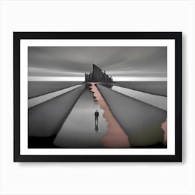 Man Walking On Water Art Print