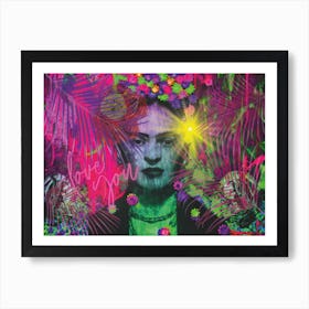 Frida Kahlo - Love you! Art Print