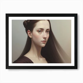 Portrait Of A Young Woman Art Print