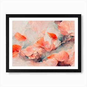 Flowers In Wind Art Print