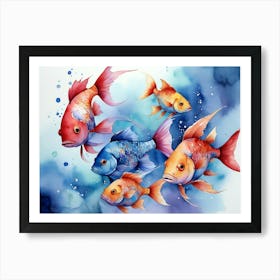 Goldfish Painting Art Print