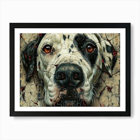 Dalmatian Fine Art Portrait 2 Art Print