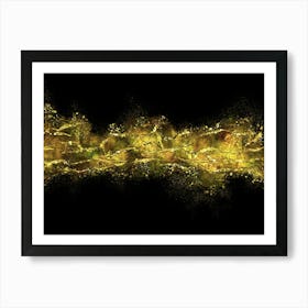 Abstract Light Streaks Art Print