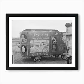 Circus Wagon Made By Mr, Whitmarsh, Alger I,E, Archer , Montana By Russell Lee Art Print