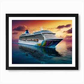 Norwegian Cruise Ship Art Print