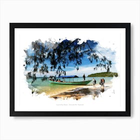 Lamherkay Beach, Sihanoukville, Cambodia Art Print