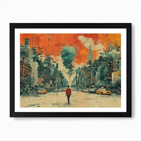 Urban Rhapsody: Collage Narratives of New York Life. New York City Art Print