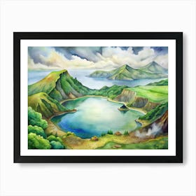 Azure Lake Art Print