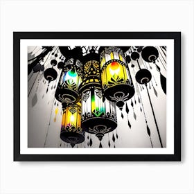 Moroccan Lanterns Art Print