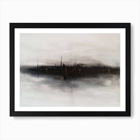 Night cityscape Art Print