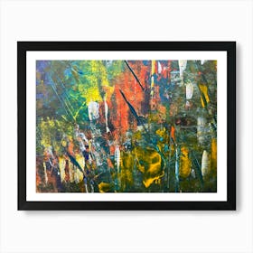 Abstract Acrylic with Palette Knife Art Print