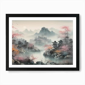 Asian Landscape Painting 11 Art Print