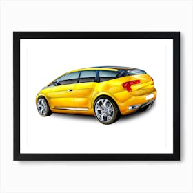 Sport Car Art Illustration In A Painting Style 04 Art Print