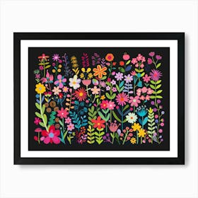 Colorful Flowers 1 Art Print