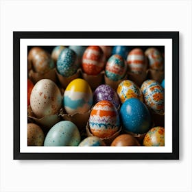 Colorful Easter Eggs 5 Art Print