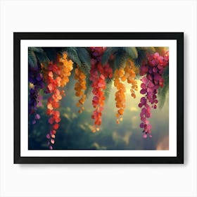 Colorful Wisteria Art Print