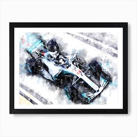 Lewis Hamilton 2018, Formula 1 Art Print