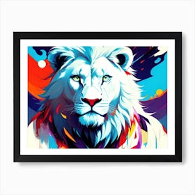 Lion Painting 110 Art Print