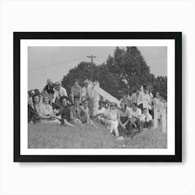 Untitled Photo, Possibly Related To Two Boys Leaning On Fence Watching Parade, State Fair, Donaldsonville, Louisiana B Art Print