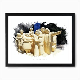 Illuminated Crowd, Montréal, Canada Art Print