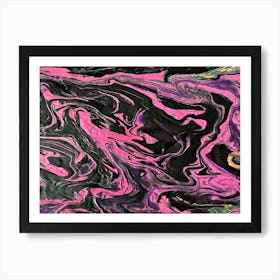 Pink And Purple Swirls Art Print